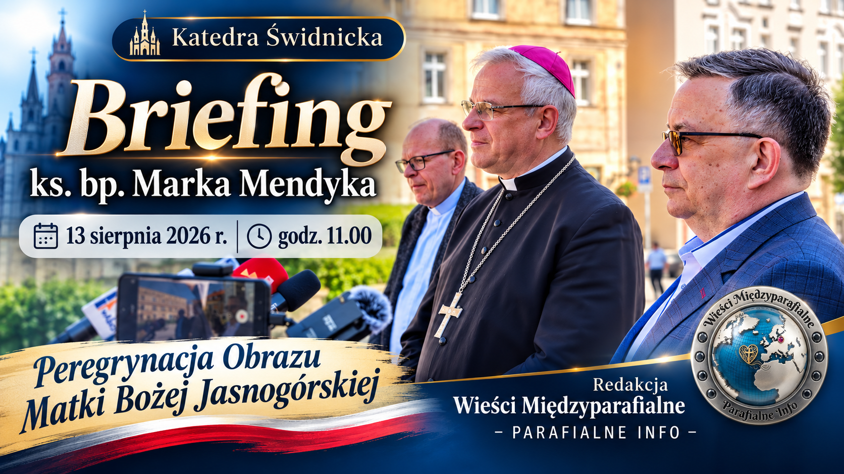 Briefing ks. bp. Marka Mendyka przed peregrynacją Cudownego Obrazu Matki Bożej Częstochowskiej
